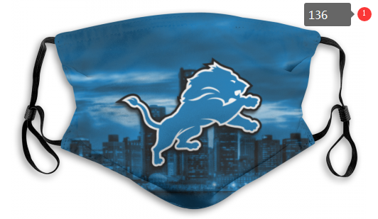 NFL Detroit Lions #9 Dust mask with filter->nfl dust mask->Sports Accessory